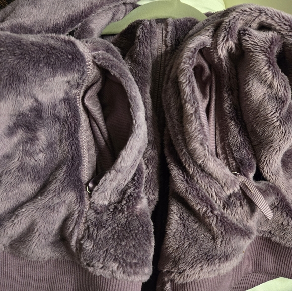 North Face Women's Osito Lux Fleece Jacket Midnight Mauve L RARE Color - Picture 6 of 7